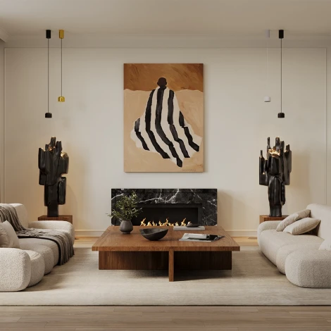 Подвесной светильник Maytoni Comfy P113-L12-3K-B (LED, 220V, на проводе, круглые)