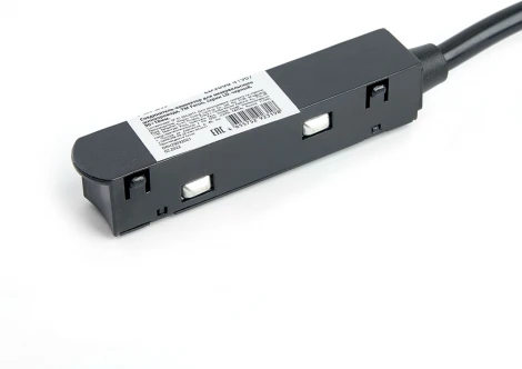 Токовод-коннектор для низковольтного шинопровода, черный, LD3000 Feron 41967