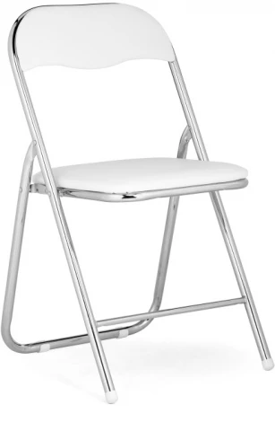 Стул Woodville на металлокаркасе Fold 1 складной white / chrome 15480