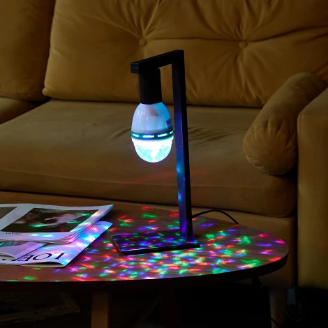 Светодиодная лампа многоцветный Е27 Volpe ULI-Q301 Светодиодный светильник-проектор ULI-Q301 03W/RGB/E27 WHITE