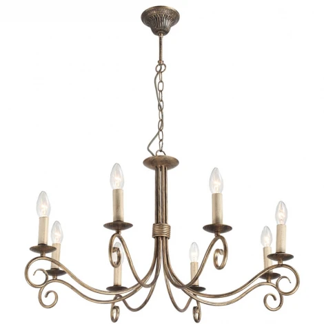Подвесная люстра Lucia Tucci Fondi 330.8 antique (220V, на цепи, подсвечник, свеча)