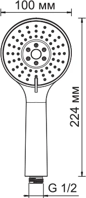 Душевая лейка Wasserkraft A002