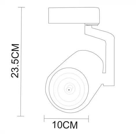 Трековый светильник Arte Lamp Traccia A2330PL-1BK (LED, 220V)
