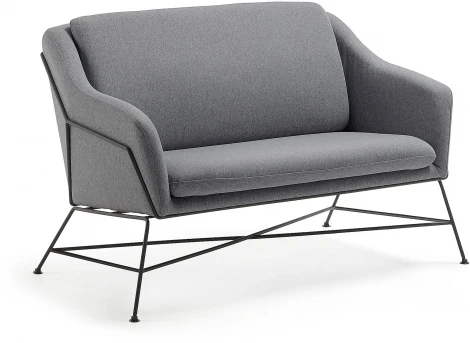 Диван уличный La Forma (ex Julia Grup) Brida (Графит,Черный,Серый/ Металл,Пена,Фанера,Сталь)