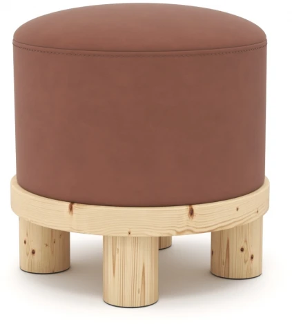 Пуф Arsko Сканди 1 терракотовый велюр