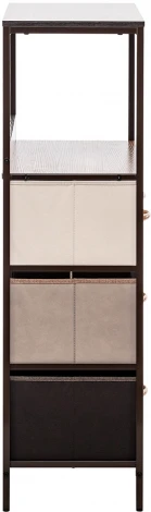 Комод Локи 4 ящ., Каркас Коричневый, Бежевый/Светло-коричневый/Темно-коричневый 2500000183492 Leset