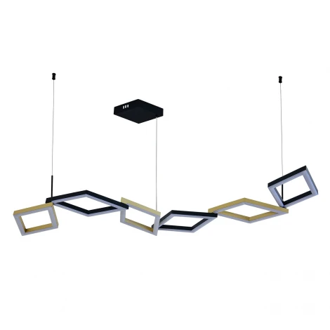 Подвесной светильник светодиодный с пультом (Ночной режим, С таймером) Indigo Anello V000214L (14034/B/6P Black)