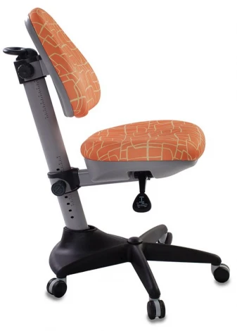 Кресло детское Бюрократ KD-2 оранжевый жираф крестовина пластик