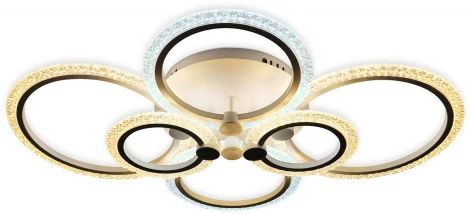Потолочная люстра ярусная Ambrella Acrylica FA4065 (регулировка яркости, LED, 220V, пульт управления, кольцо)