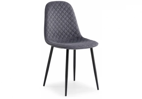 11946 Обеденный стул на металлокаркасе Woodville Capri gray / black 11946