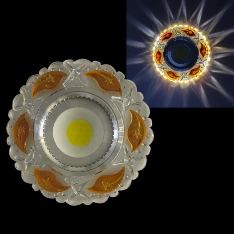 Встраиваемый точечный светильник Reluce 42226-9.0-001PL MR16+LED3W CL/BN (220V, круглые)