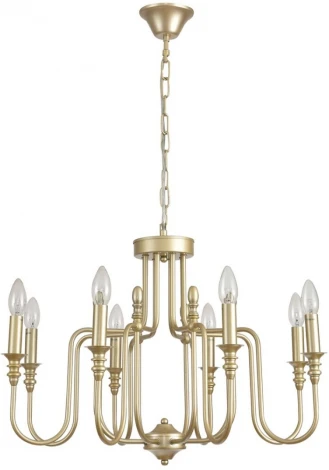 Подвесная люстра Lumion Suana 8318/8 шампань/металл E14 8*40W 220V (на цепи, подсвечник, свеча)