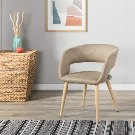 Стул R-Home Hugs beige/нат.дуб