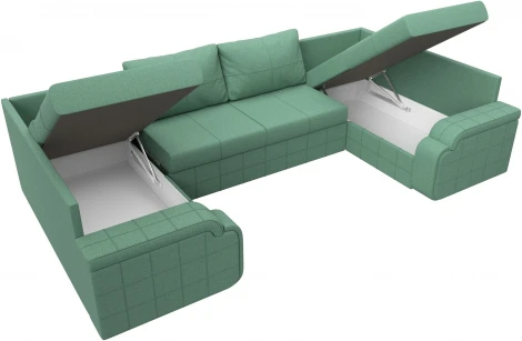 Диван П-образный Николь Лига Диванов (Рогожка) арт.125912