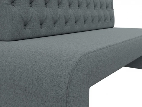 Диван кухонный прямой Кармен Люкс (Серый/Рогожка) Лига Диванов арт.123751