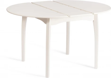 Стол DIAMANTE круглый (Бук,МДФ,Шпон дуба /Белый)