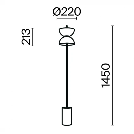 Торшер Maytoni Kyoto MOD178FL-L11B3K (LED, 220V, выключатель)