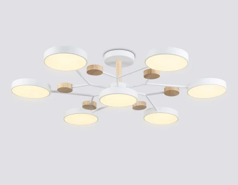 Потолочная люстра светодиодная на штанге с регулировкой цветовой температуры Ambrella COMFORT FL4864 (220V)