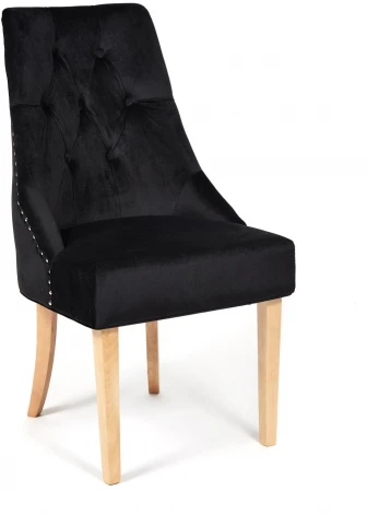 Стул Secret De Maison Prima (mod. C004) черный (дерево береза, ткань: вельвет)