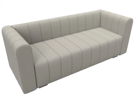 Диван прямой Лига-073 (ДСП,Фанера/Пластик/Рогожка/Бежевый) Лига Диванов 129980