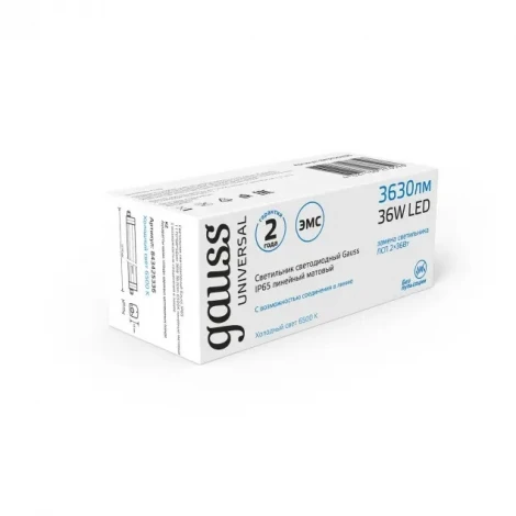 Линейный светильник Gauss 843425336 (LED, 220V, IP65)