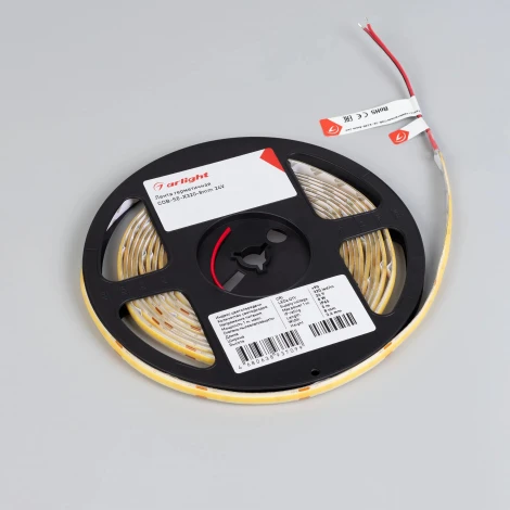 Светодиодная лента герметичная COB-SE-X320-8mm 24V Warm2700 (8 W/m, IP65, 5m) (Arlight) 058765