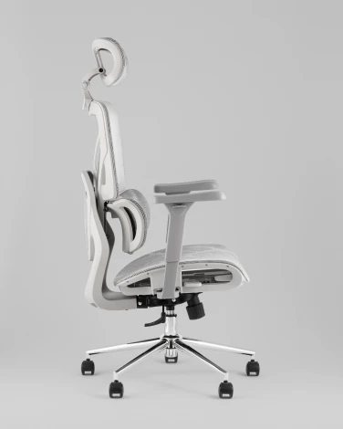 Кресло офисное TopChairs Structo серая сетка Stool Group УТ000042056