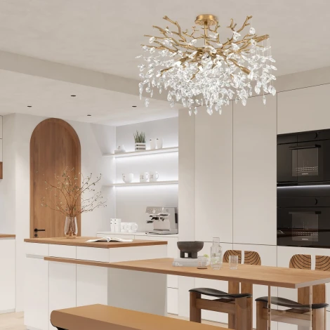 Потолочная люстра хрустальная на штанге Arte Milano Milano-1 23111.760.10.G9.B IB (220V)