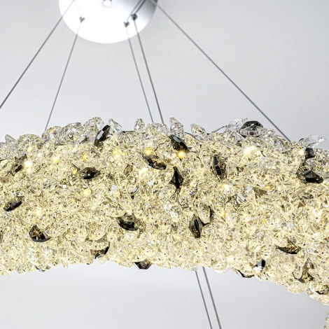 Подвесной светильник светодиодный хрустальный с регулировкой цветовой температуры Modelux MODESTYLE MS.6000.600 CR