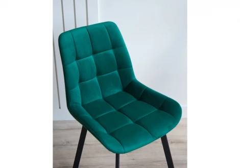 Стул на металлокаркасе Челси П зеленый (zd 667) / черный 632512