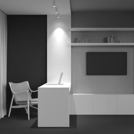 Накладной потолочный светильник FOCUS S GU10 1x10Вт Maytoni Technical C052CL-01W (220V, круглые)