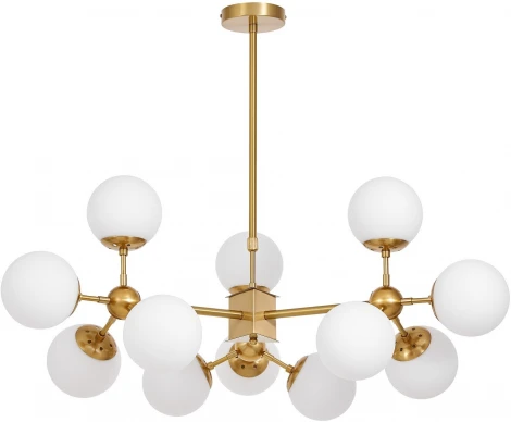 Потолочная люстра на штанге Lumina Deco Zodiak LDP 160-12 MD+WT