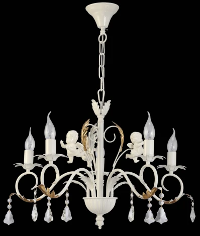 Подвесная люстра Natali Kovaltseva Jennifer II 11372/5C IVORY GOLD,CER