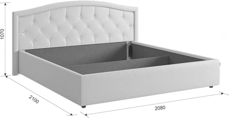 Каркас кровати Верона 2 180х200 см Mebelson (Оникс) арт.KM1.8-01.2.2762