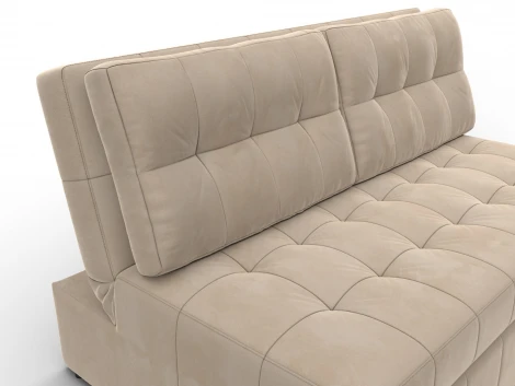 Диван прямой Лига-107 (140) (ЛДСП,Брус,Фанера,Велюр/Бежевый) Лига Диванов 134906