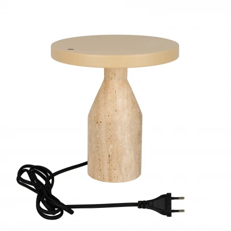 Настольная лампа SP-CROOD-TAB-R22.5x24-7W Warm3200-MIX (BG-BG, 140 deg, 230V) (Arlight, IP20, Травертин) 061770