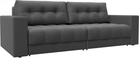 Диван прямой с декором Лига-049 НПБ Лига Диванов (Замша) арт.128411