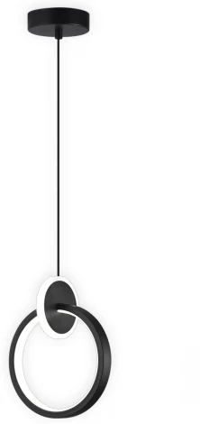 Подвесной светодиодный светильник Natali Kovaltseva LED LAMPS 81418 24W, чёрный, LED