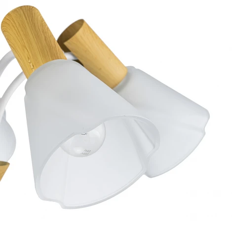 Потолочная люстра на штанге Escada Vardo 1131/5P E14*40W White/Wood