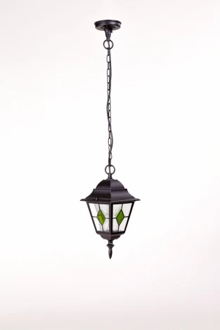 Уличный светильник подвесной Oasis Light QUADRO M lead GLASS 79905MlgG Bl (220V, на цепи, IP44)