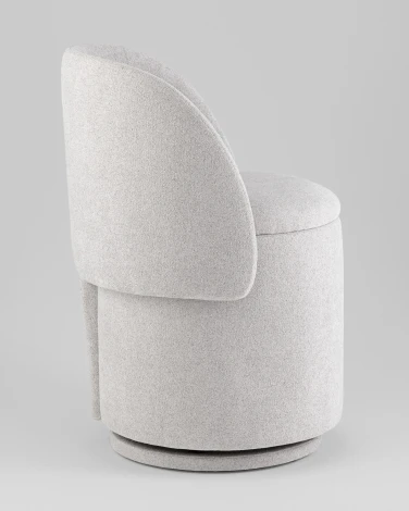 Пуф-трансформер Таунсвилл вращающийся с ящиком букле светло-серый Stool Group УТ000042269