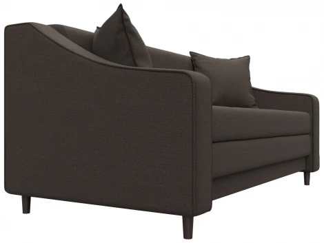 Диван прямой Лига-071 (ЛДСП,Брус,Фанера/Дерево/Рогожка/Коричневый) Лига Диванов 129651