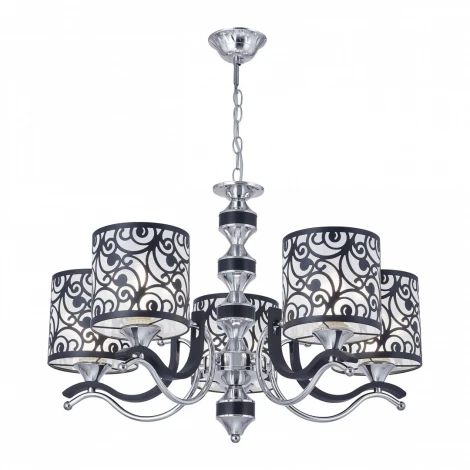 Подвесная люстра Arte Milano Florentia-4957 304957/5 Bk/Ni (220V, на цепи)