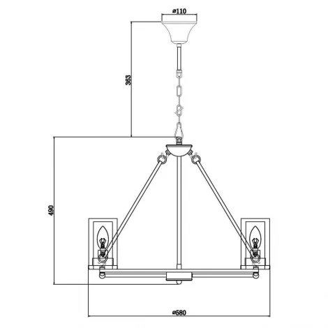 Подвесная люстра Vele Luce Eterno VL1385L06