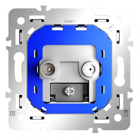 Механизм розетки телевизионной оконечной TV+SAT Voltum S70 VLS0604M