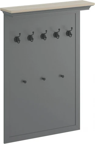 Вешалка ОГОГО широкая Caprio (МДФ,ЛДСП/Серый)