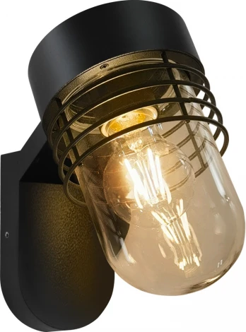 Настенный уличный светильник Novotech Cayen 370973 STREET черный IP54 E27 max 25W 220V