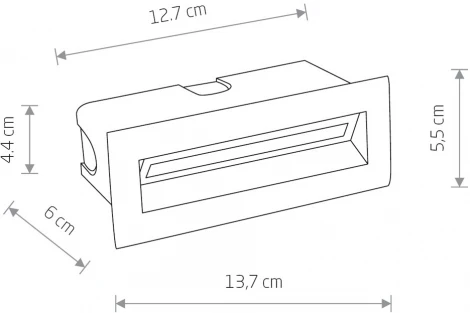 Уличный встраиваемый светильник Nowodvorski Bay Led Black 8165 (220V, IP65)