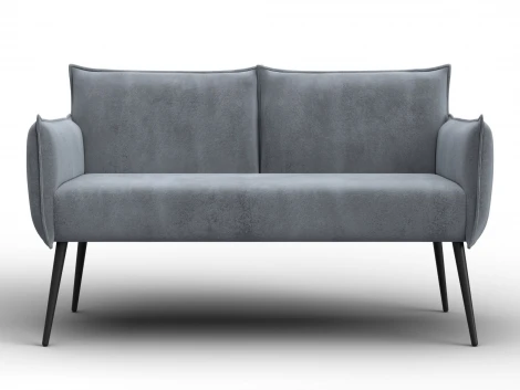 Диван прямой Лига-083 (Фанера/Металл/Велюр/Серый) Лига Диванов 131073
