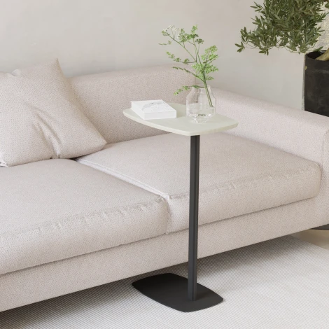 Стол придиванный Дей дуб жемчужный/черный Mebelik 008958